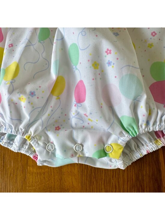 THE BEAUFORT BONNET COMPANY Balloons Romper Girls 2T 2 NEW Holly Day Bubble NWT - Picture 5 of 10